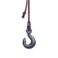 pirate grappling hook iron rope attached swing