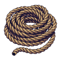 Pirate Rope Coiled Thick Hemp Nautical — free pixel art sprite from the Pirate collection, transparent PNG