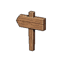 Sign Arrow Left — free pixel art sprite from the Platformer Props collection, transparent PNG