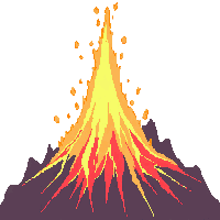 Geyser Lava — free pixel art sprite from Platformer Props