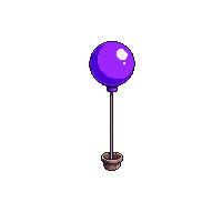 Balloon Purple — free pixel art sprite from Platformer Props