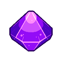gem collectible purple