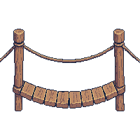 platformer bridge rope wooden planks
