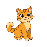 platformer cat character orange tabby nimble
