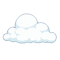 platformer cloud platform tile white fluffy