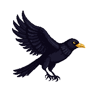 platformer crow enemy flying swooping dark