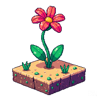 platformer flower colorful decorative ground