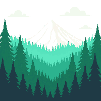 platformer forest background green trees layered