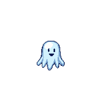 platformer ghost enemy transparent floating