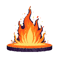 platformer lava pit bubbling orange deadly