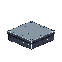 platformer metal platform tile industrial gray