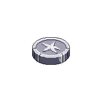 platformer silver coin spinning small