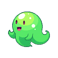 platformer slime enemy green bouncing blob
