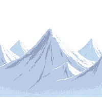 platformer snow mountain background winter peaks