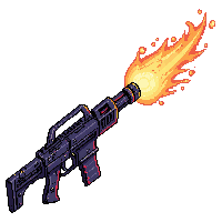 Postap Flamethrower Makeshift Fire Weapon 030 V3 2026 03 25t19 14 54 — free pixel art sprite from the Postapoc Weapons collection, transparent PNG