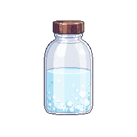 invisibility potion clear transparent barely visible bottle