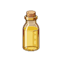 small gold vial tube cork tiny precious
