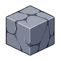 block stone unbreakable solid gray