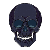 card back dark skull gothic pattern