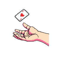 card dealt animation hand throwing