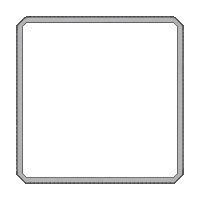 card frame silver simple clean border