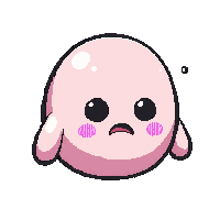 casual character sad blob frown tear