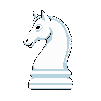 chess knight white horse piece