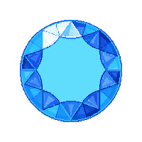 gem blue sapphire round gleaming match3