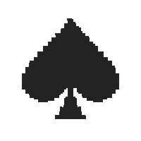 playing card suit spade black symbol