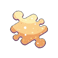 puzzle effect piece landing dust puff