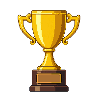 trophy cup golden first place