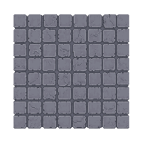 cobblestone single gray square cut paving