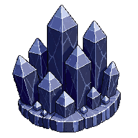 crystal cluster dark obsidian glossy volcanic glass