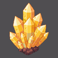 crystal cluster orange citrine warm bright faceted