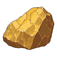 gold ore rock tan golden veins streaks