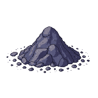 gravel pile gray small crushed rock loose