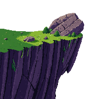 large boulder cliff edge hanging precipice rocky