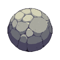 large boulder gray massive round heavy solid