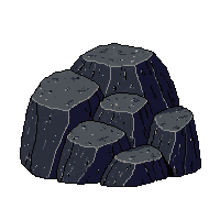 large boulder volcanic black rough porous igneous