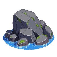 large boulder water worn smooth river ancient