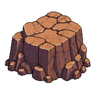 medium brown rock rough weathered natural