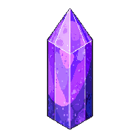 single crystal point purple tall sharp amethyst