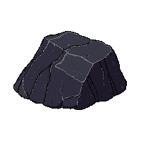 small dark pebble jagged rough gravel piece