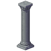 stone pillar tall gray column carved classic