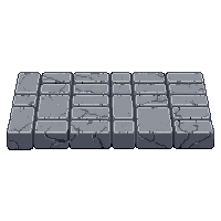 stone slab flat gray rectangular paving large