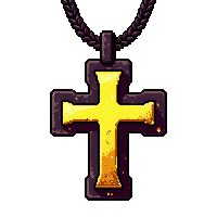 cross holy amulet magical glowing