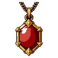 dragon claw amulet gold trimmed royal