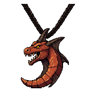 dragon claw amulet rusted broken