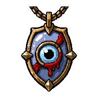 eye of protection amulet blood stained battle worn