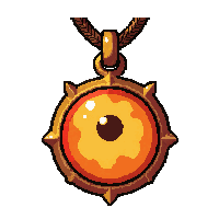 eye of protection amulet fire enchanted molten